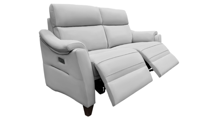 Hurst Large Double Power Recliner Sofa